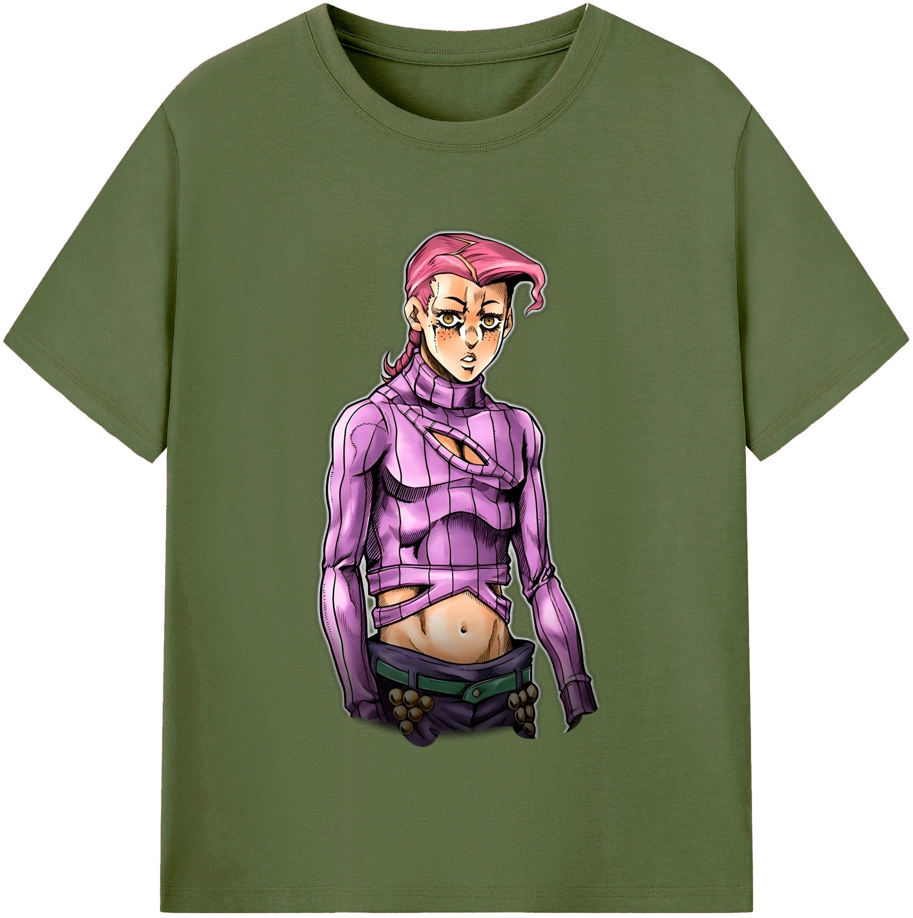 （画像用） ジョジョの奇妙な冒険 ビネガー?ドッピオ JoJo's Bizarre Adventure Vinegar Doppio 綿100％半袖Tシャツ（フロントプリント）